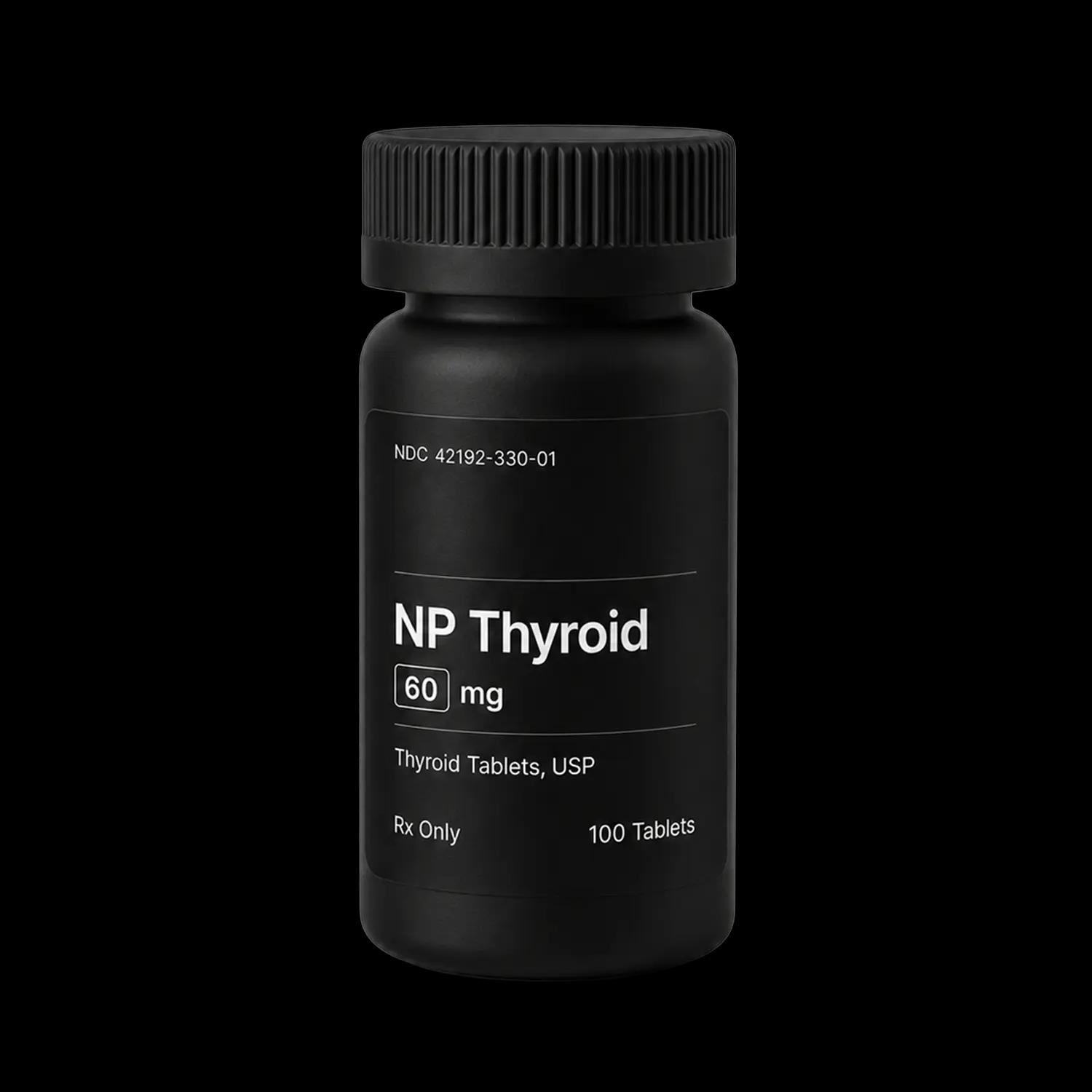 NP Thyroid tablet bottle