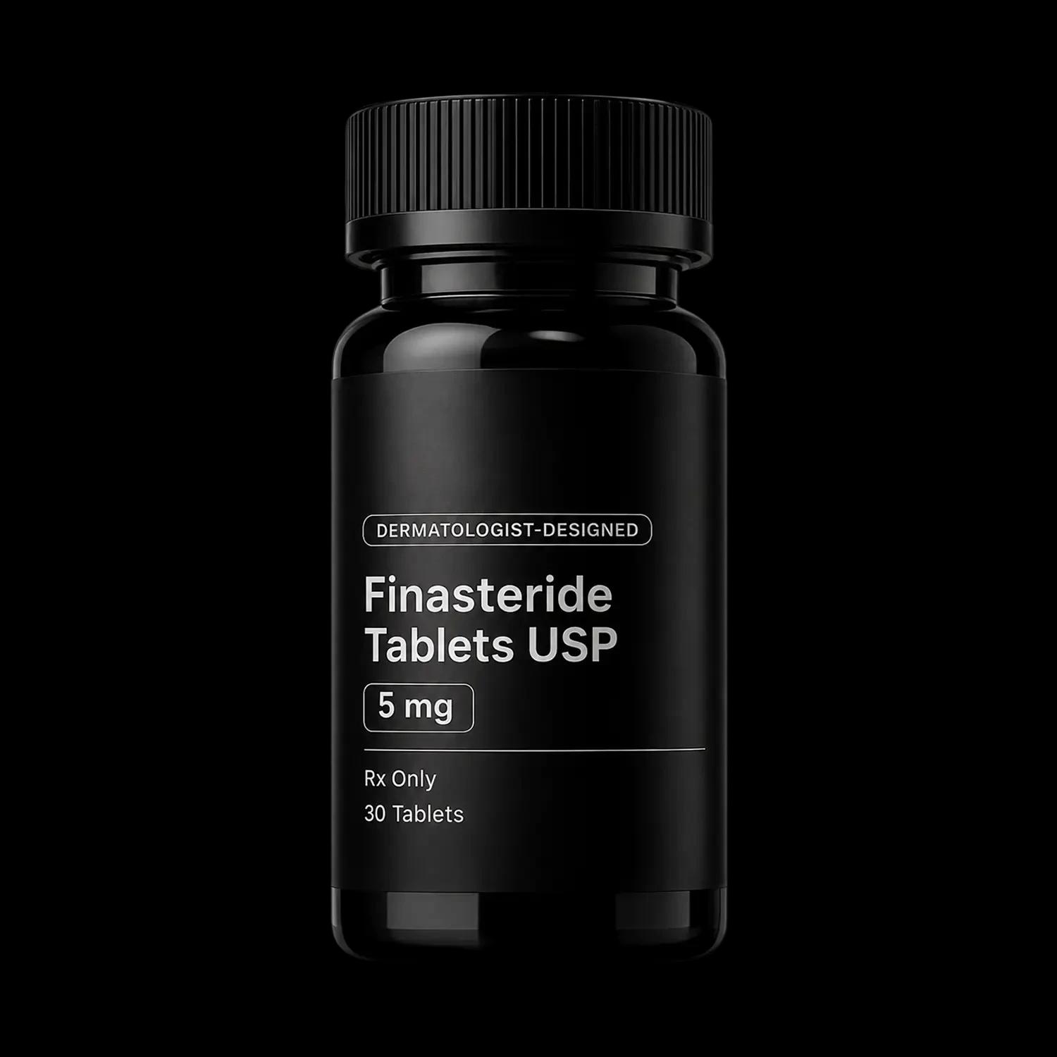 Finasteride tablet bottle
