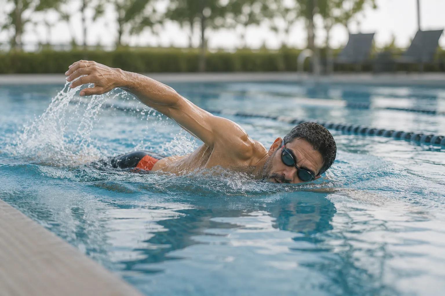 Swimming for fitness during Anastrozole with testosterone on TRT
